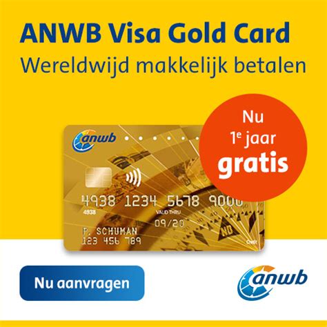 anwb visa gold card aanvragen creditcard vergelijknl