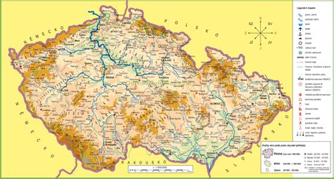czech republic  map map czech republic eastern europe europe