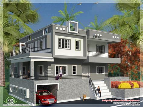 north indian style minimalist house exterior design kerala house design