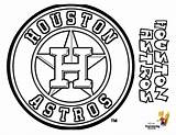 Coloring Baseball Astros Houston Sheet Pages Mlb League Teams Kids Yescoloring American Boss Big Book sketch template