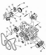 Pulley Jeep Coloring Diagram Liberty Mopar Template Idler sketch template