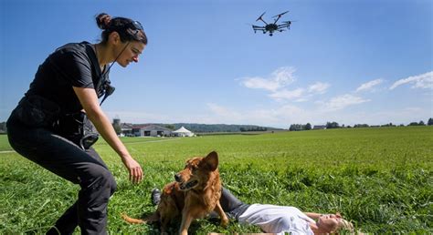 fetch drones  swiss rescue dogs find  missing