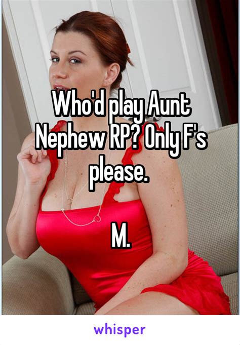 who d play aunt nephew rp only f s please m