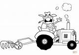 Tractor Coloring Plowing Old Farmer Template Pages sketch template