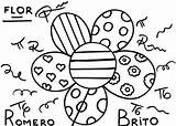 Britto Romero Coloring Pages Getcolorings Print sketch template