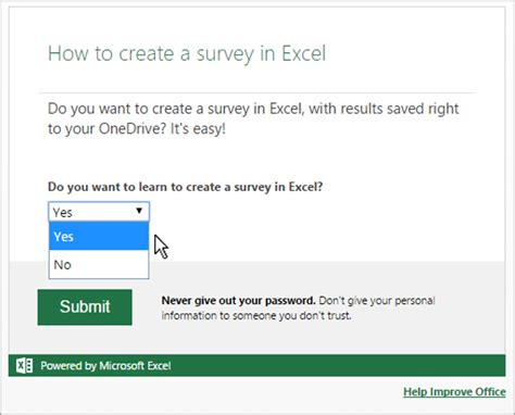 can you advice me with simple ideas in designing a survey using microsoft office suites bayt