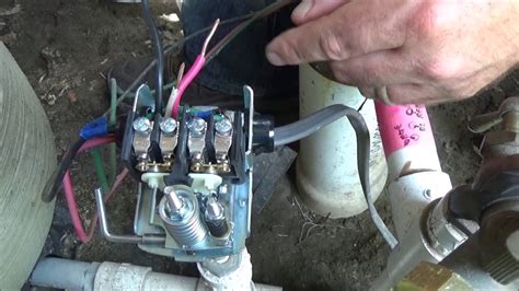 replacing   pump pressure switch burnt contact points youtube