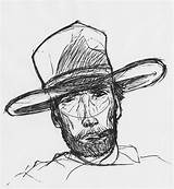 Sketch Clint Eastwood Feed Miller Jackson sketch template