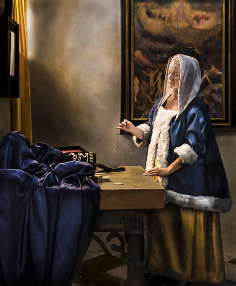 recreating  classics vermeer  lady   balance michael sheehan