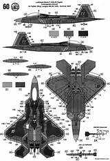 F22 Raptor Lockheed 20a Aviones Planes Blueprint 1091 1597 Bullet Blueprintbox Airplanes Combate Dynamics 16b Fighting Aerofred Instruction sketch template