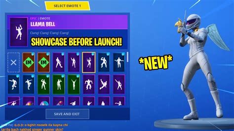 New Whiteout Skin With 85 Emotes Fortnite Youtube