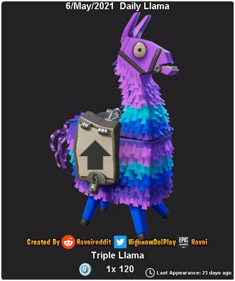 daily llama  rfortnite