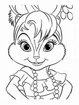 Coloring Chipettes Pages Alvin Printable Recommended Colors sketch template