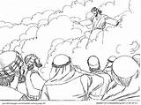 Ascension Testament Acts Himmelfahrt Heaven Malvorlagen Bibel Apostles Ausmalbild Christi Gonnafly sketch template