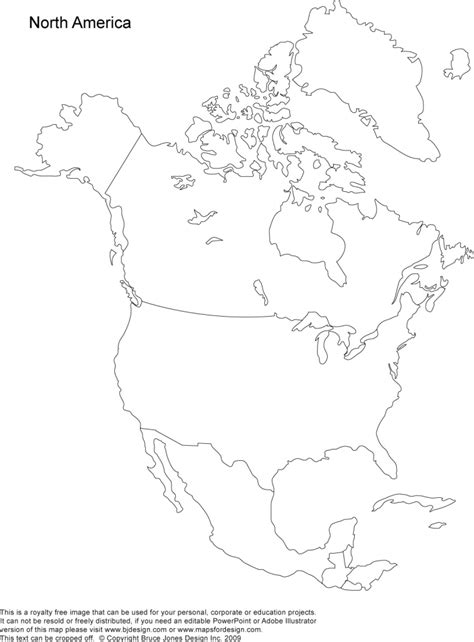 north america political map printable printable maps