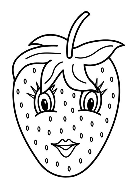 cute fruits coloring pages  coloring pages