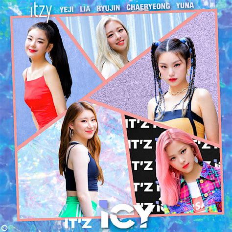 itzy icy album cover  souheima  deviantart