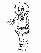 Inuit Coloring Pages Princess Awesome Hellokids Color Princesses Sheets Print Colouring Alphabet Kids sketch template