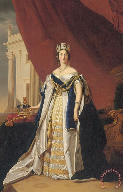 franz xaver winterhalter portrait  queen victoria  coronation robes