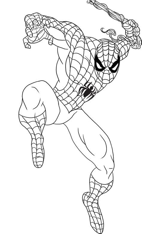 chibi spider man coloring coloring pages