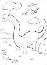 Upjers Brontosaurus Dinosaur Primeval Deiner Ausmalbildern Lauf Freien Lass sketch template