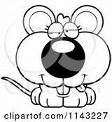 Clipart Mouse Mad Cute Dumb Vector Drunk Sad Rf Illustrations Royalty Cory Thoman Clipartof Outlined Coloring Cartoon sketch template