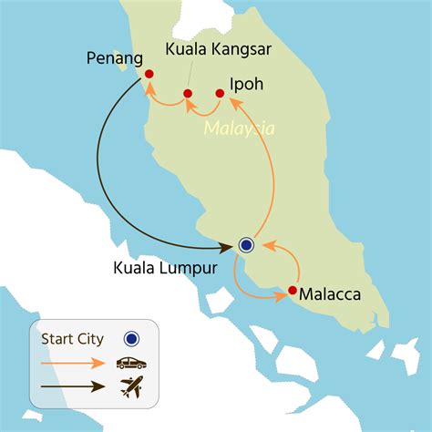 malaysia tour to kuala lumpur penang malacca and ipoh 7 days