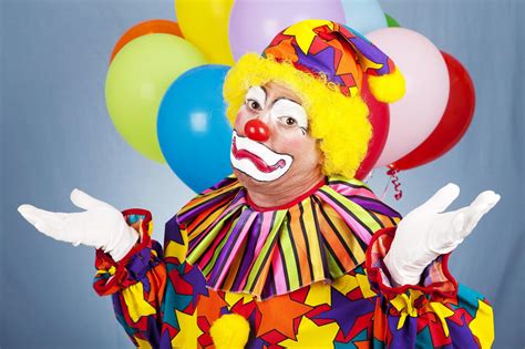 man takes emotional support clown  work   fears  fired