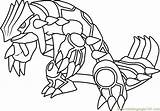 Coloring Groudon Kyogre Pokémon Getcolorings Coloringpages101 sketch template