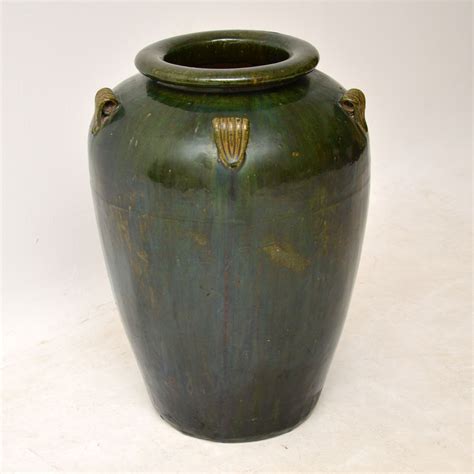 vintage large ceramic earthenware vase retrospective interiors