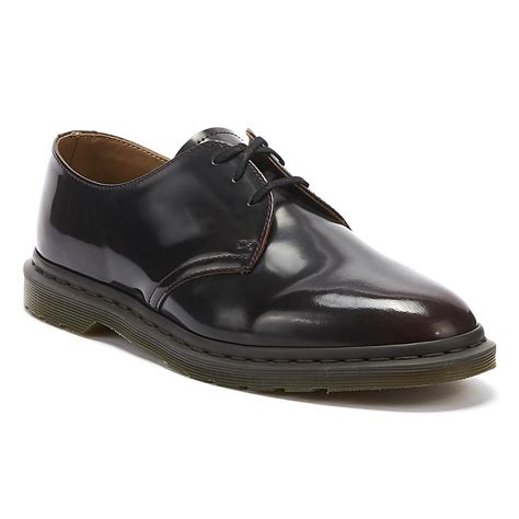 dr martens leather dr martens archie ii arcadia mens cherry red shoes  men lyst