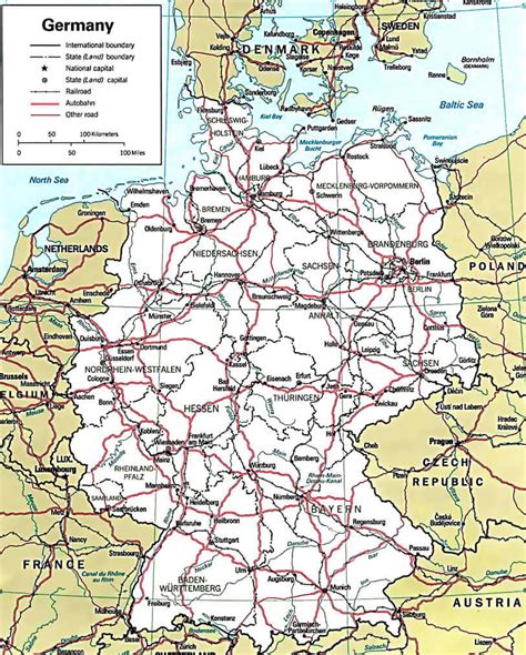 provinces map  germany