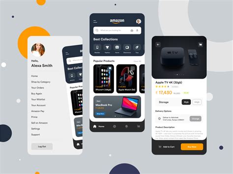 amazon ios app redesign  abhishek prakash  dribbble