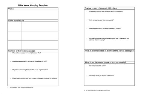 printable verse mapping template printable templates