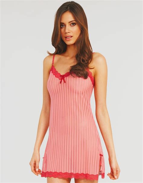 shop elle macpherson intimates sheer ribbons chemise at