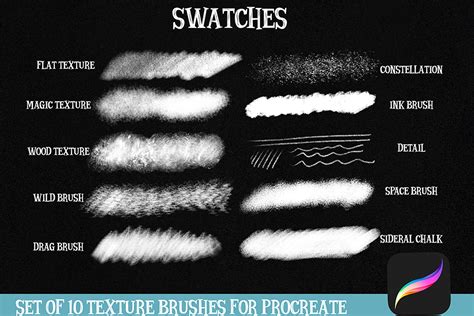 procreate texture brushes box  add ons design bundles