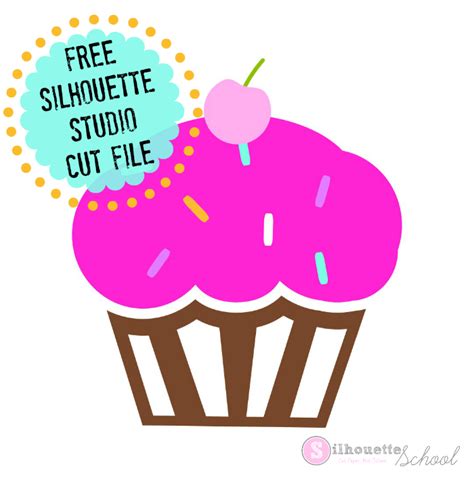 silhouette studio cupcake design silhouette school