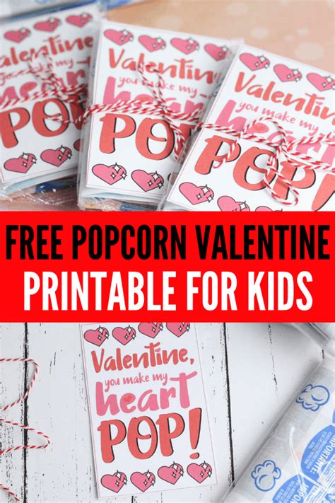 printable popcorn valentines  kids lola lambchops