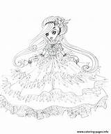 Ever After High Pages Coloring Madeline Hatter Getcolorings Getdrawings sketch template