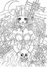 Coloring Anime Adults Books Deviantart Lolita Gothic sketch template