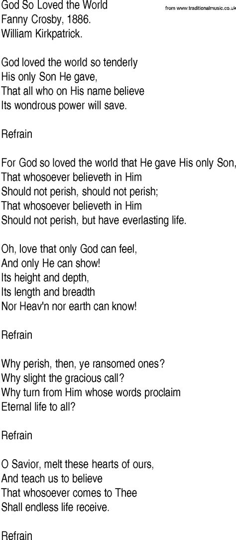 god  loved  world lyrics lyricswalls