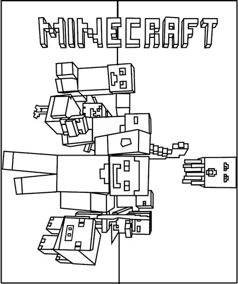 minecraft coloring pages    print   fun