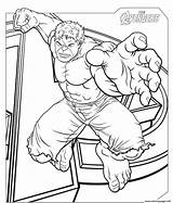 Coloring Hulk Avengers Pages Printable Book sketch template