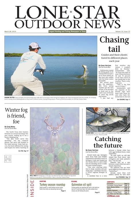 march   lone star outdoor news fishing hunting  lone