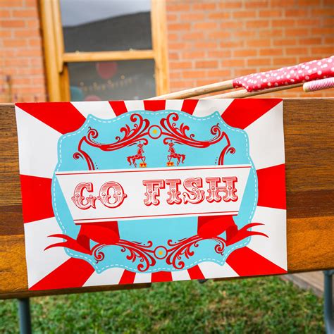 backyard carnival party game signs printable carnival signs