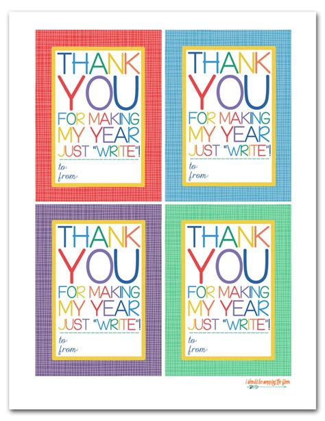 teacher appreciation day gift tags  printable printable templates