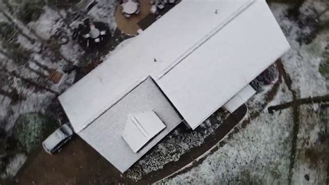 winter snowfall drone flight youtube