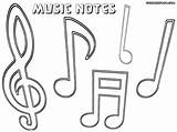 Coloring Notes Pages Musical Music Popular sketch template
