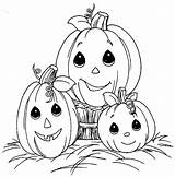 Halloween Coloring Pages Printable Pumpkin Fall Fun Moments Happy Book Colorings sketch template
