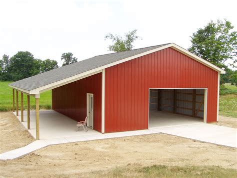 30x40 Pole Barn With Lean To Hot Sex Picture